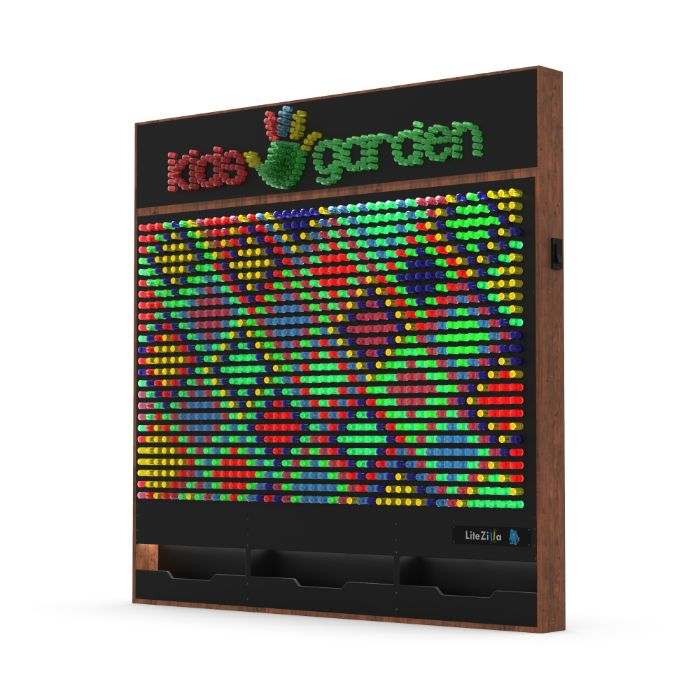 LiteZilla Giant Lite Brite Custom Stained Hardwood SKU LZ-WD