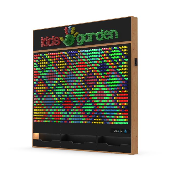LiteZilla Giant Lite Brite Custom Stained Hardwood SKU LZ-WD
