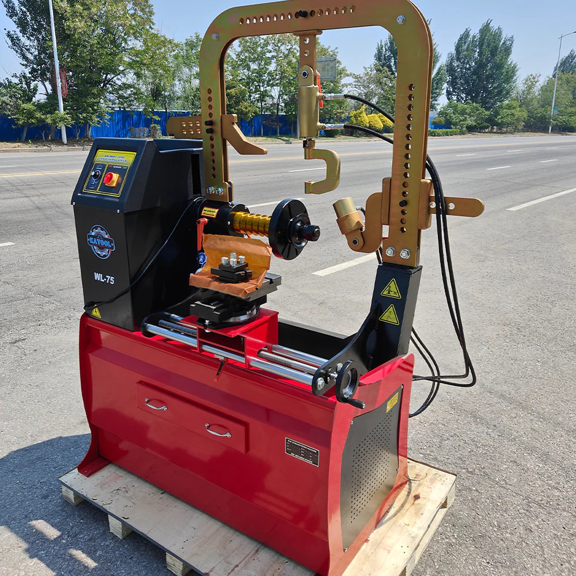 Katool Hub Repair Machine, Rim Straightener Turning, Adjustable Distance Settings SKU KT-WL75