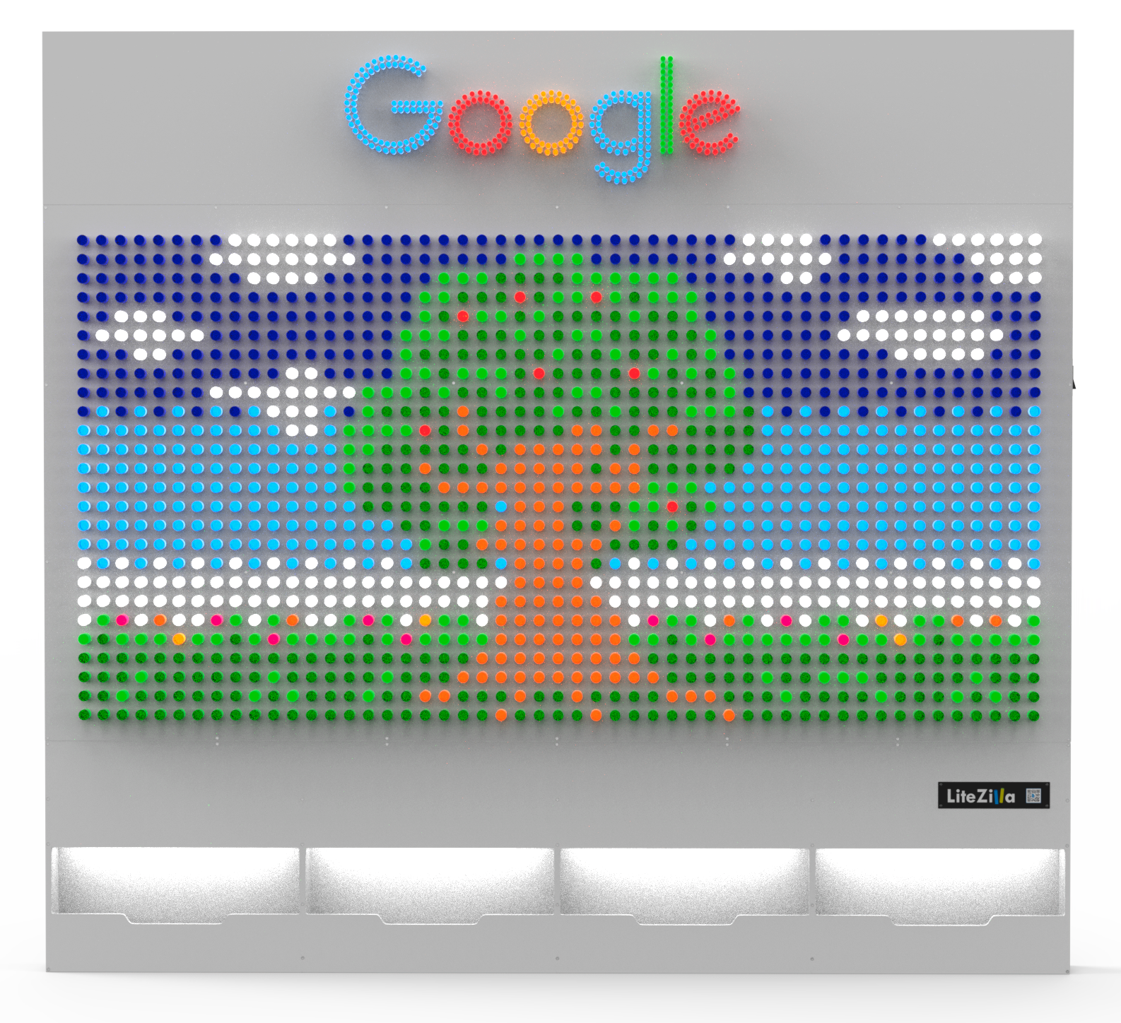 LiteZilla Giant Lite Brite White SKU LZ-WHT
