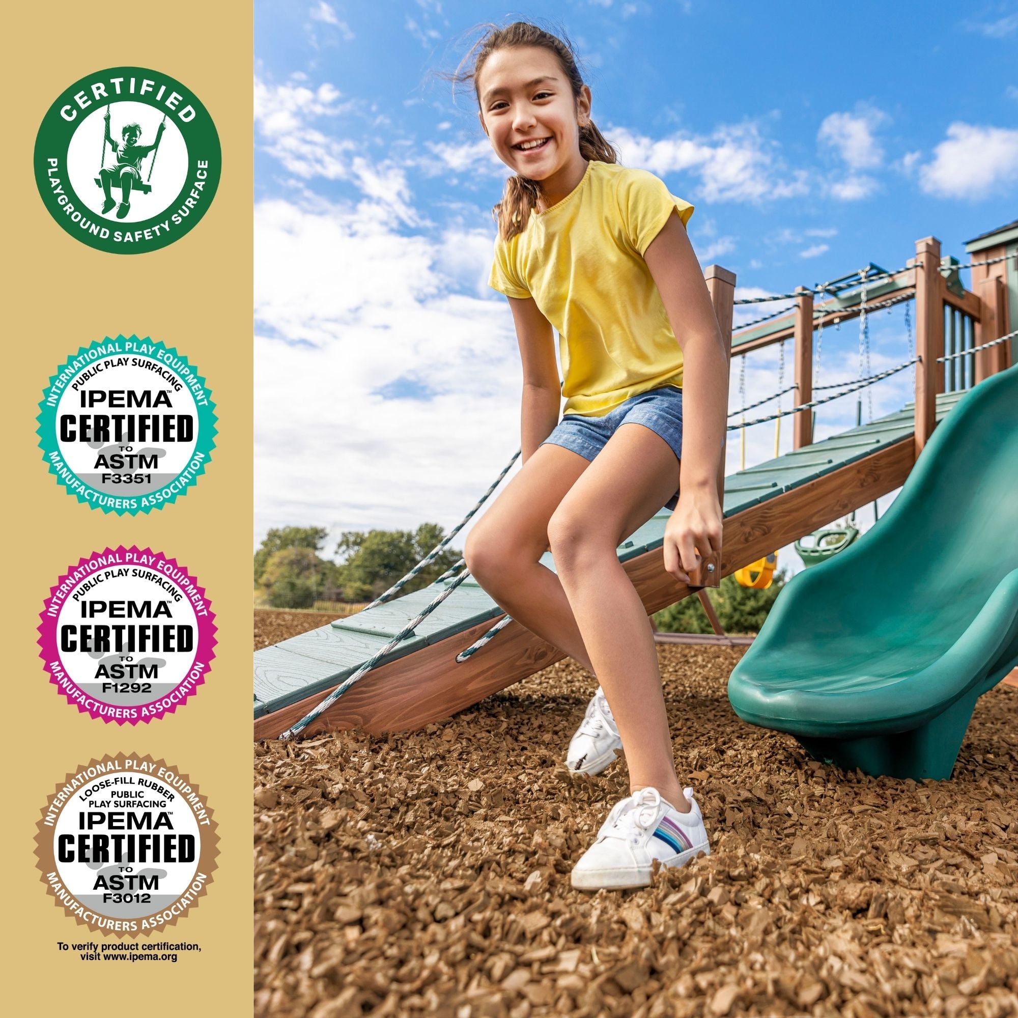 GroundSmart Premium Nugget Rubber Mulch SKU GSRMNuggets
