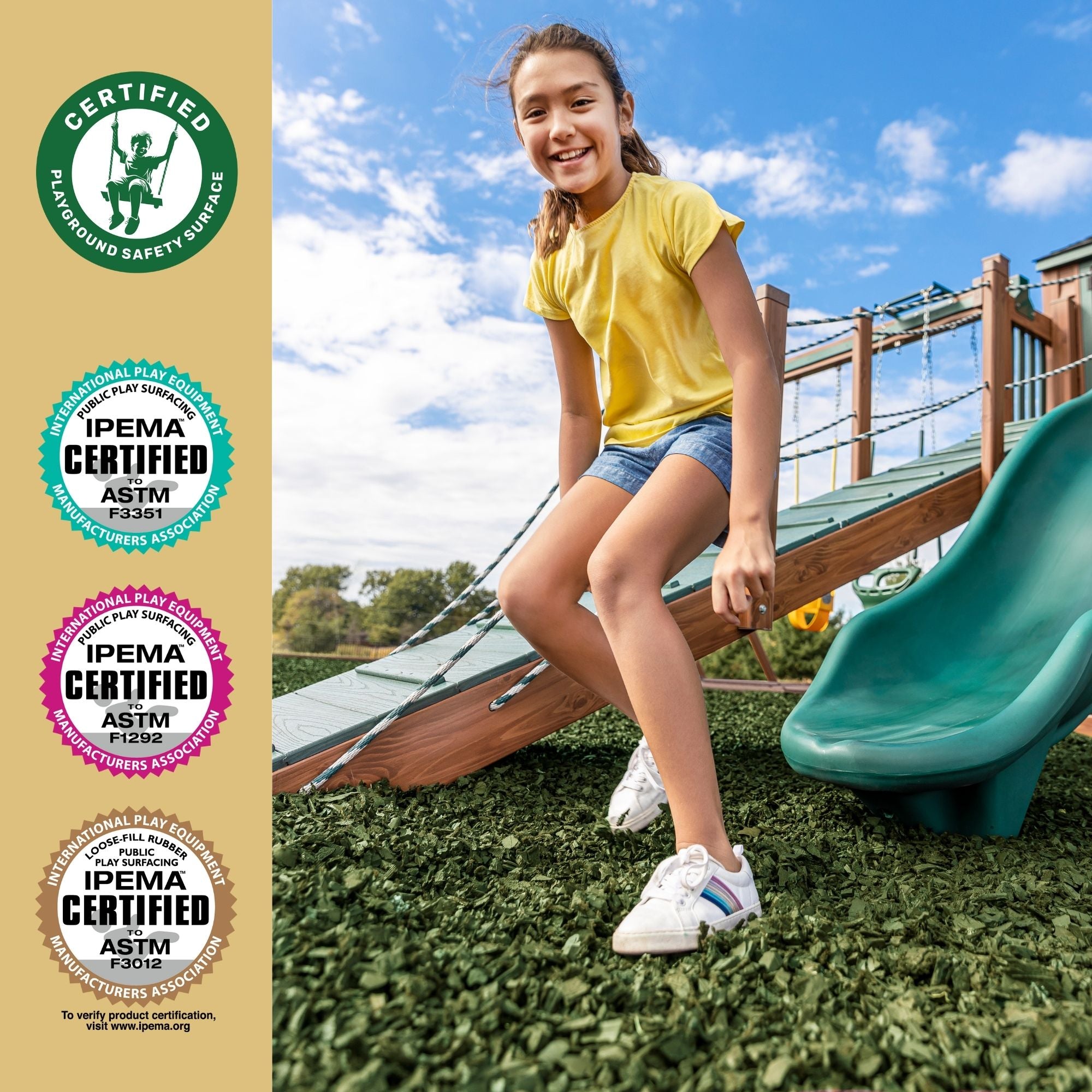 GroundSmart Premium Nugget Rubber Mulch SKU GSRMNuggets