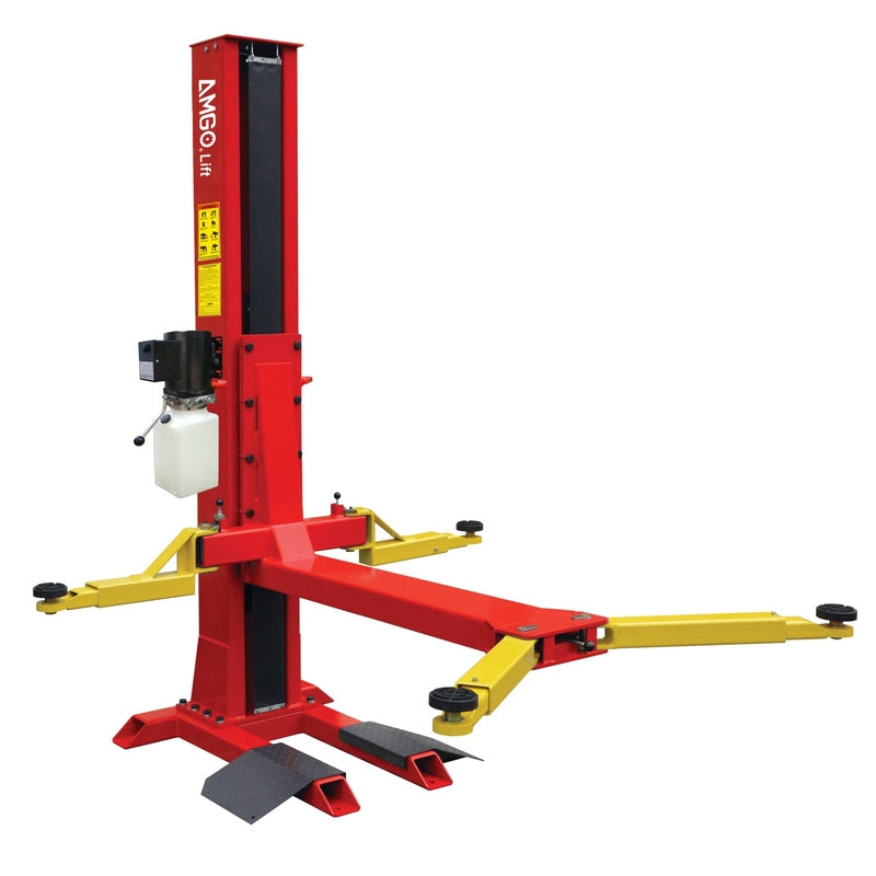 AMGO 7,000 lbs Single Post Lift SKU SL-7