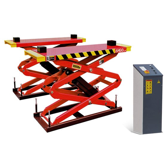 AMGO 9,000 lb Flush Mount Scissor Lift SKU XL-9F