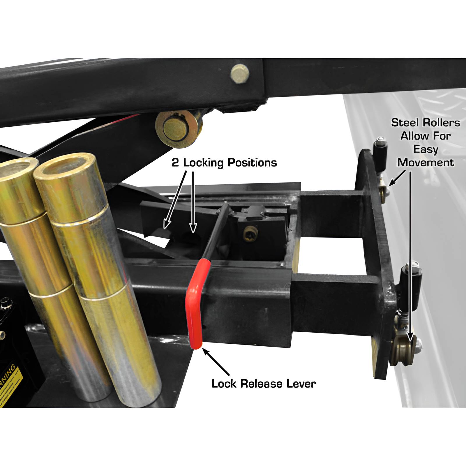 Atlas 8,000 lbs Rolling Bridge Jack SKU ATEATTD-RJ8000BK