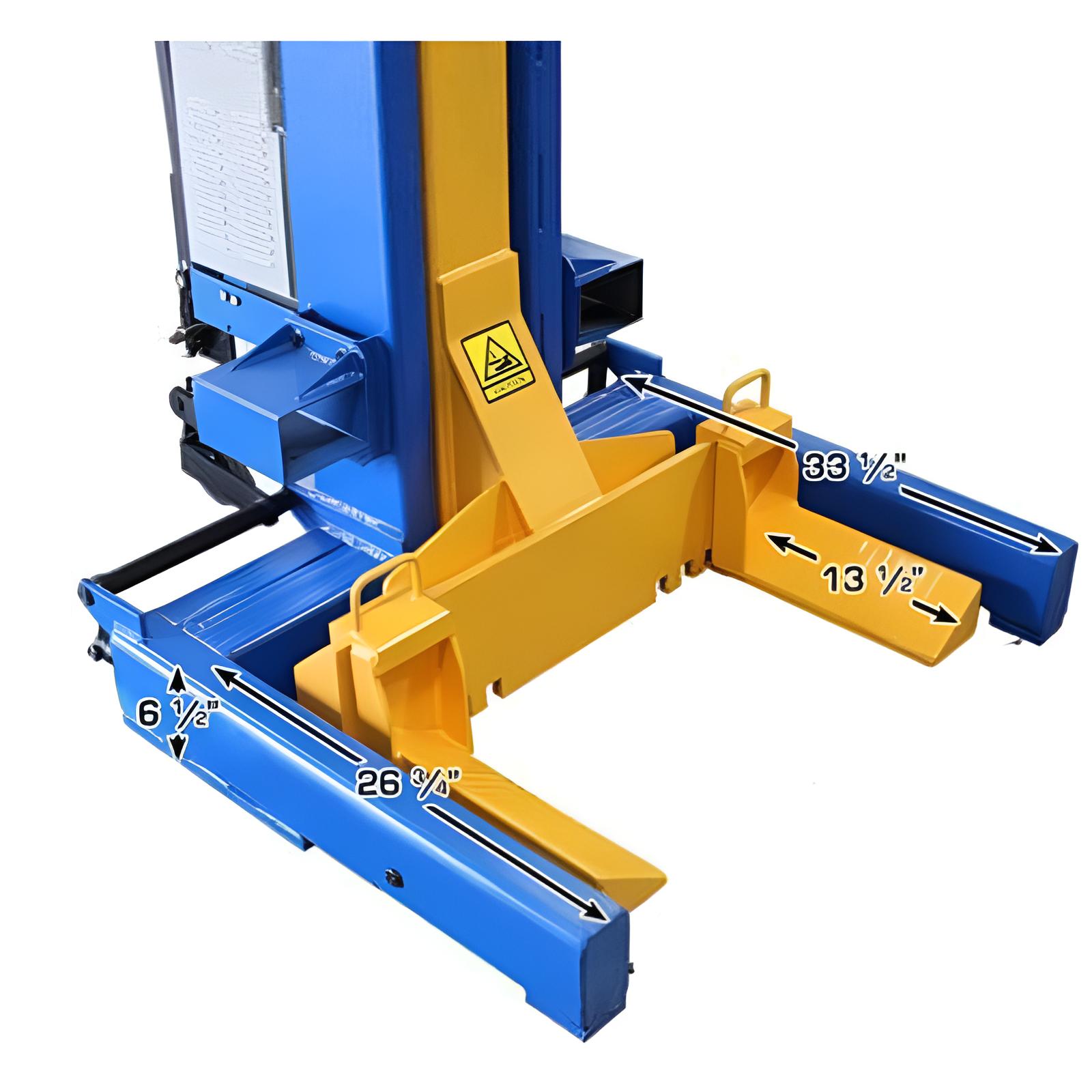 Atlas 18,500lb Mobile Column Lift System, 6 Units, 24v Battery w/ Cable Communication, ALI Certified SKU ATEML-6051BC