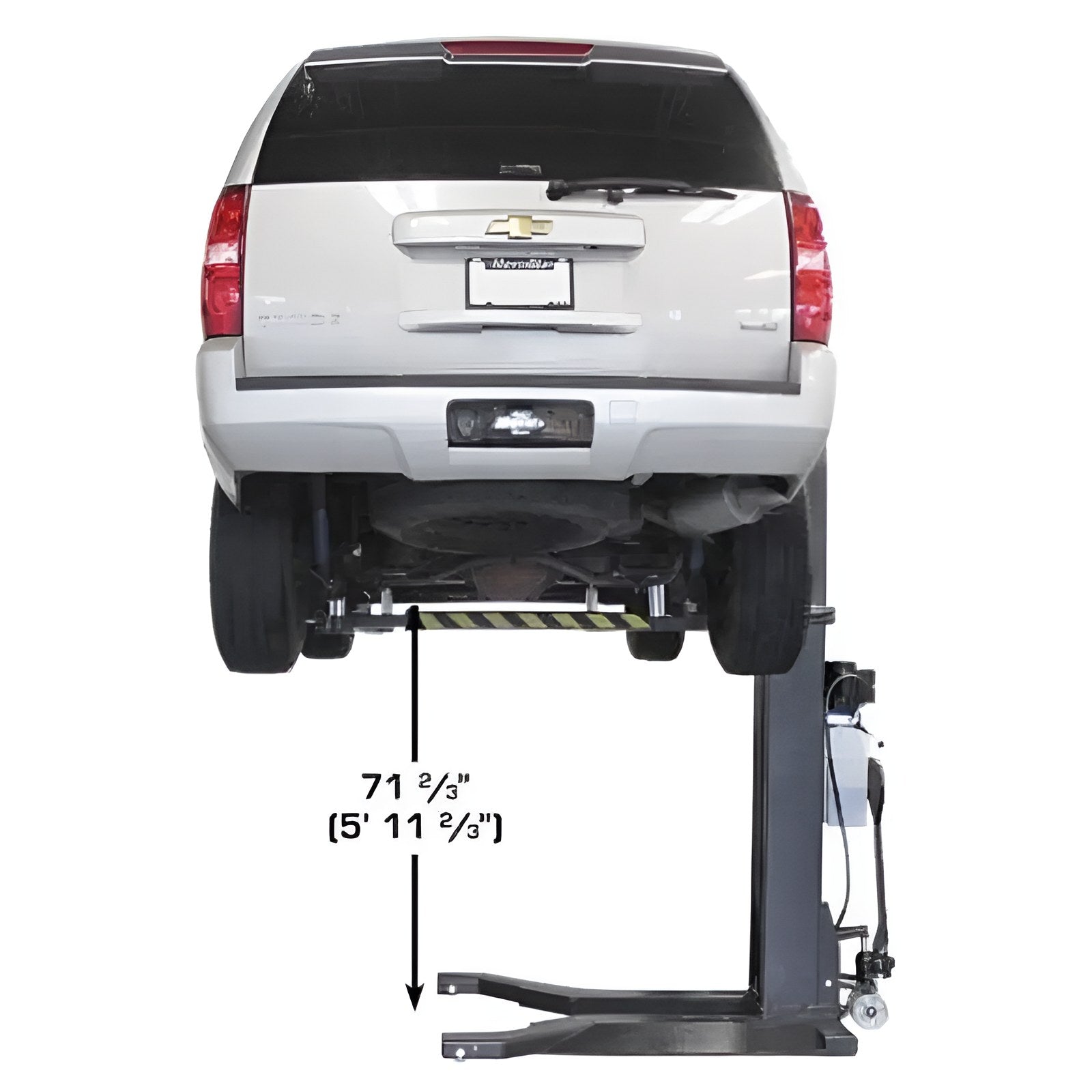 Atlas 6,000 lbs Portable Single Post Lift SKU ATEXH-PSP-6000