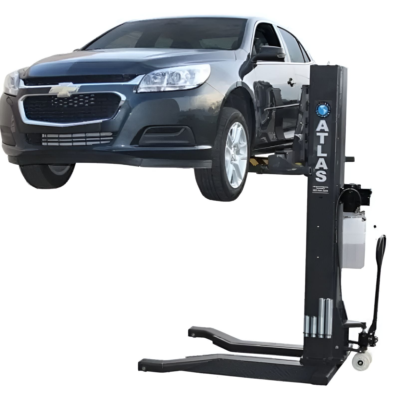 Atlas 6,000 lbs Portable Single Post Lift SKU ATEXH-PSP-6000