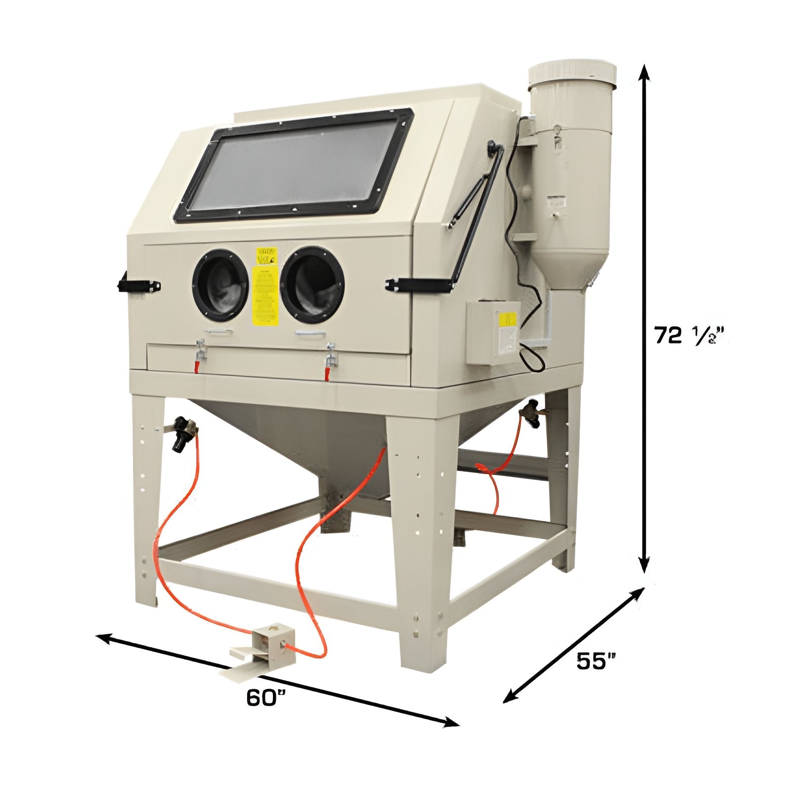 Atlas X-Large Sandblast Cabinet w/ Vacuum SKU ATEHTSBC1200