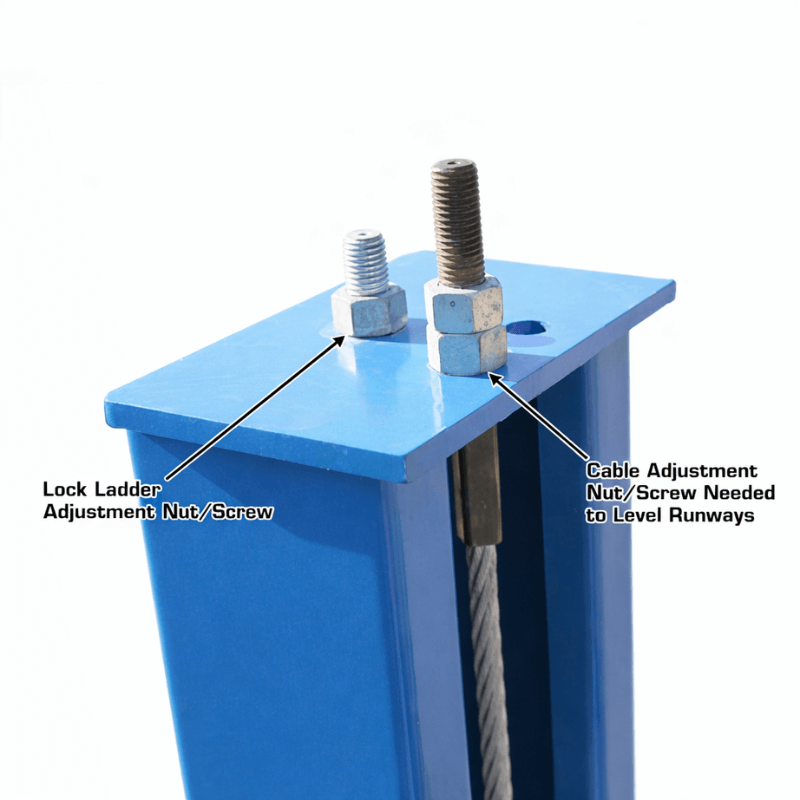 Atlas 14,000 lb 4-Post Alignment Lift w/ Turntables SKU ATEATTD-414AT