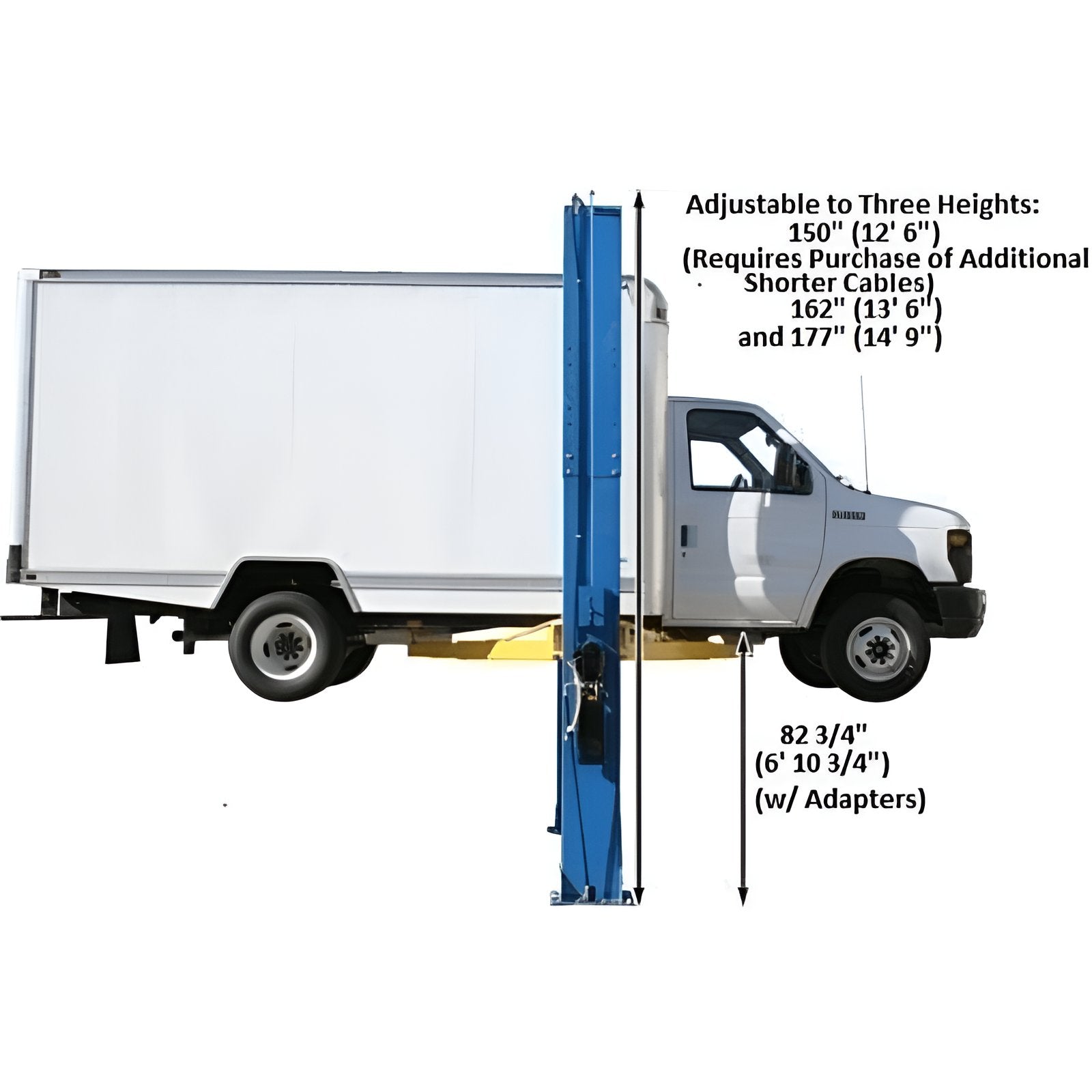 Atlas 15,000 lb Overhead 2 Post Lift SKU ATEXH-PV15PX