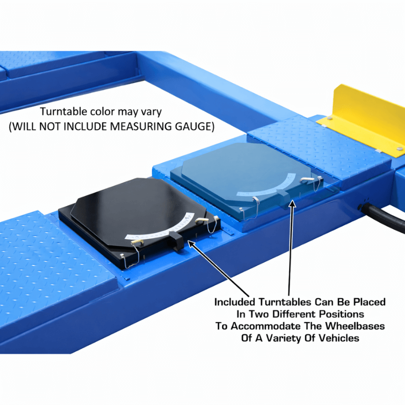 Atlas 14,000 lb 4-Post Alignment Lift w/ Turntables SKU ATEATTD-414AT