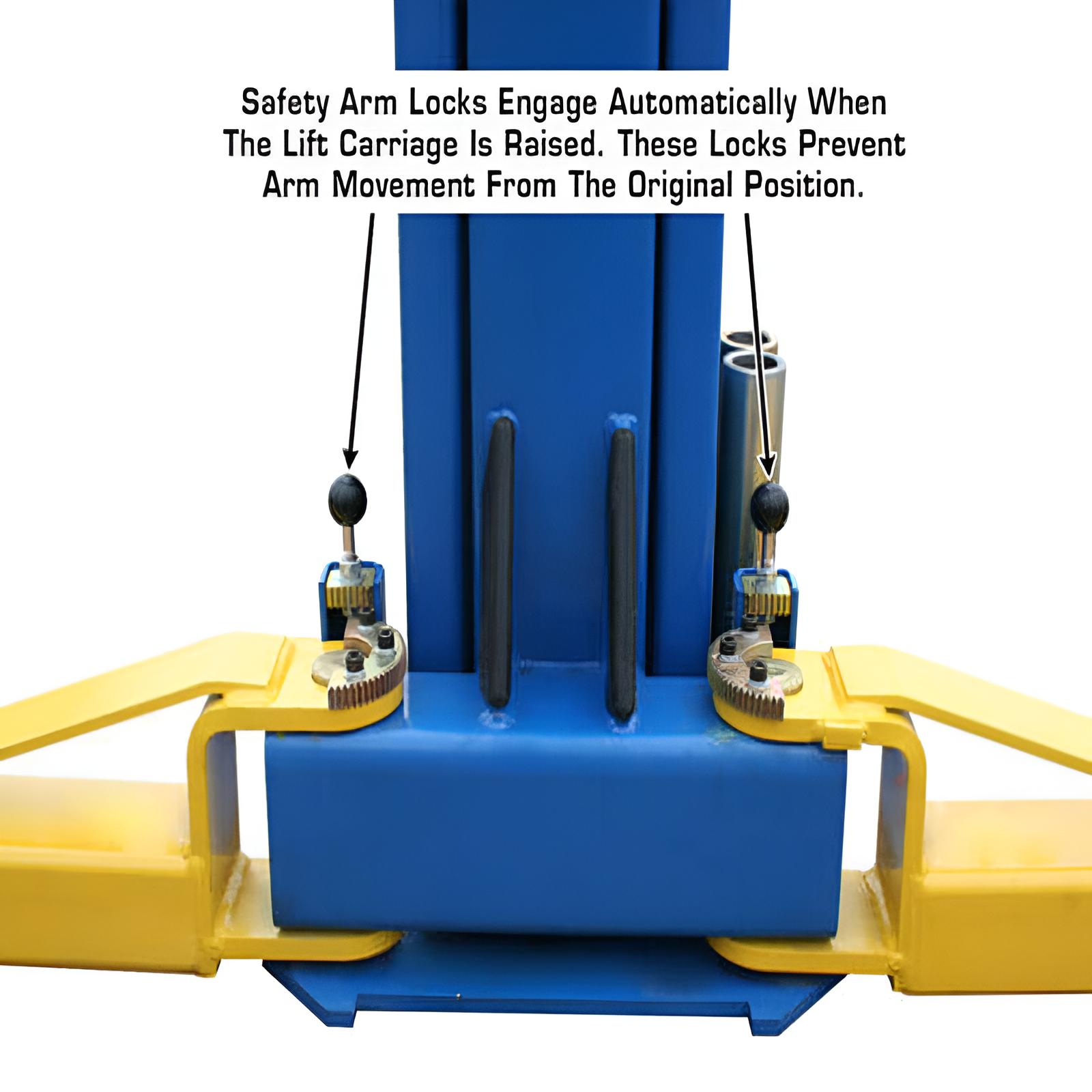 Atlas 2 Post Lift, Lawn Mower Adapter Combo SKU ATEATTD-9OHSC-COMBO