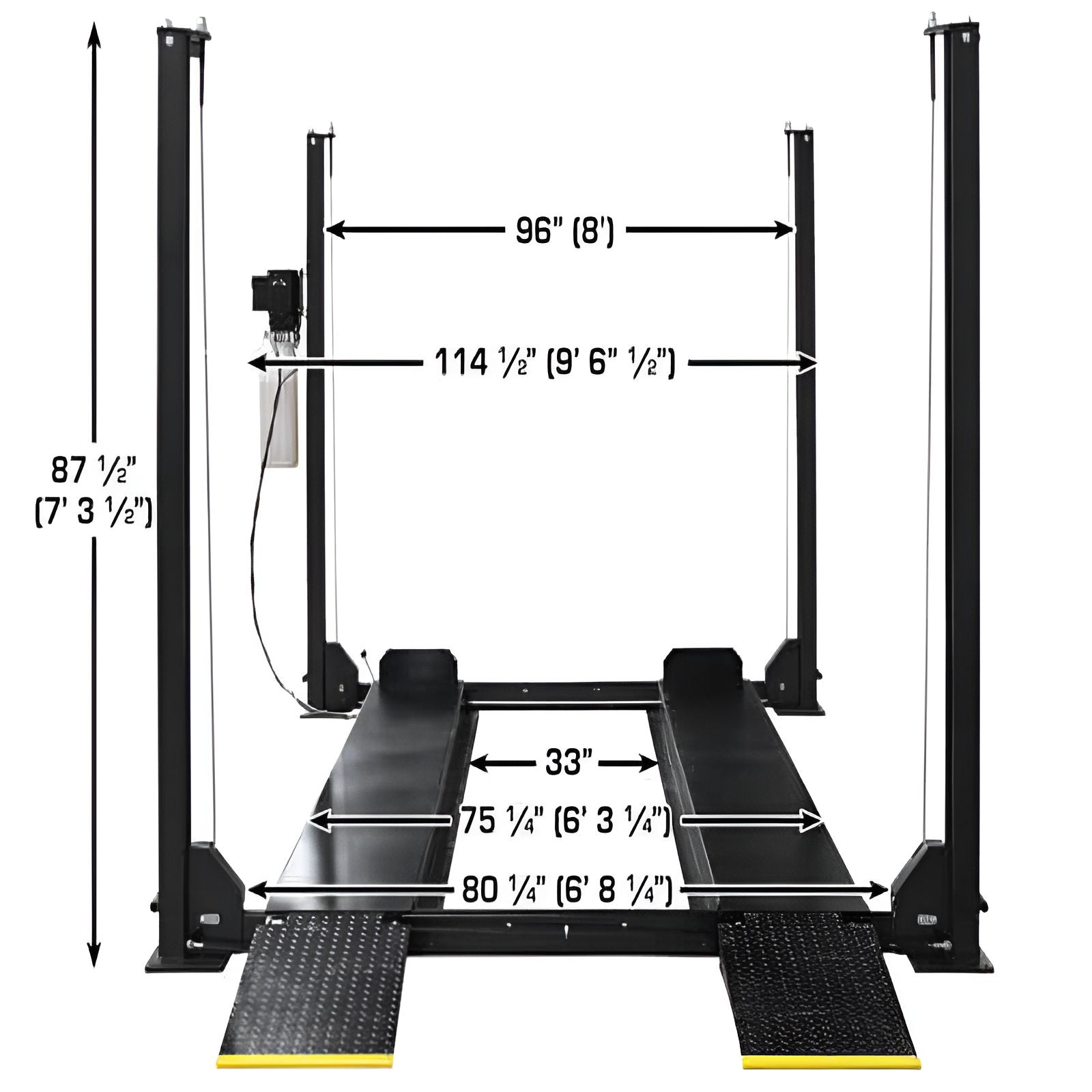 Atlas APEX 8 4 Post Lift, 2 x ProJack35 Sliding Jacks Combo SKU ATEATTD-APEX8-COMBO
