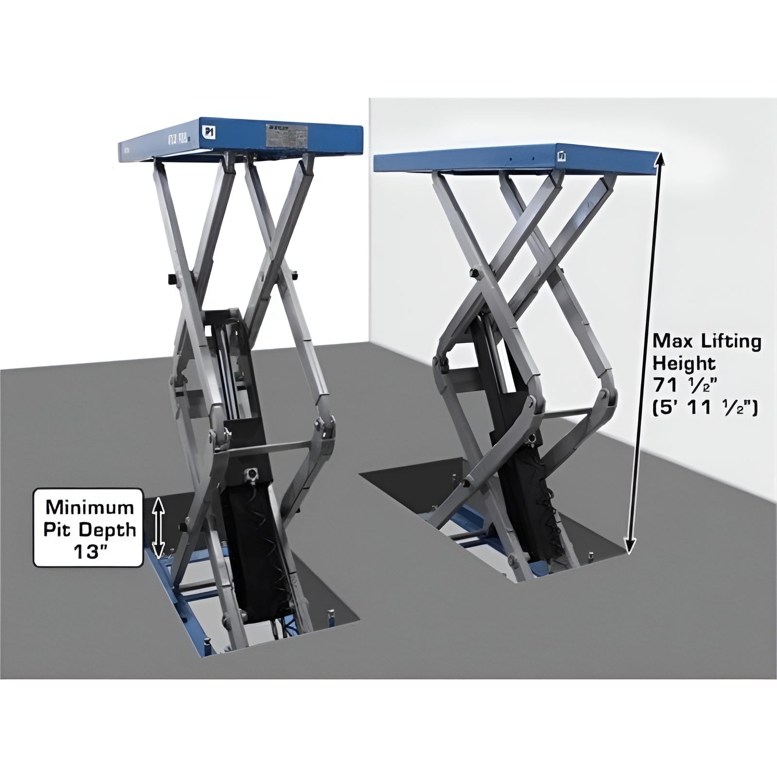 Atlas 9,000 lb In Ground Lift, Full Rise SKU ATEATTD-FM9SL