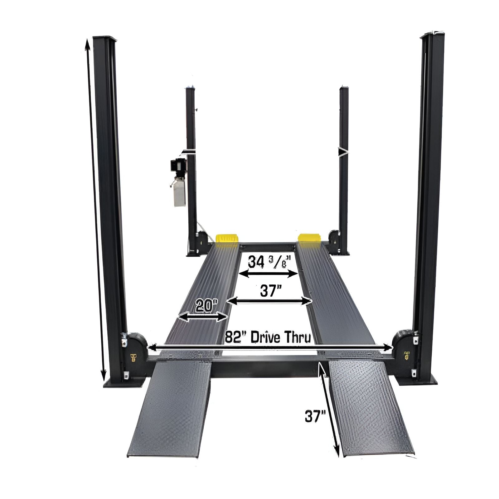 Atlas 408SL 4 Post Lift, 2 x ProJack35 Sliding Jack Combo SKU ATEATTD-408SL-COMBO