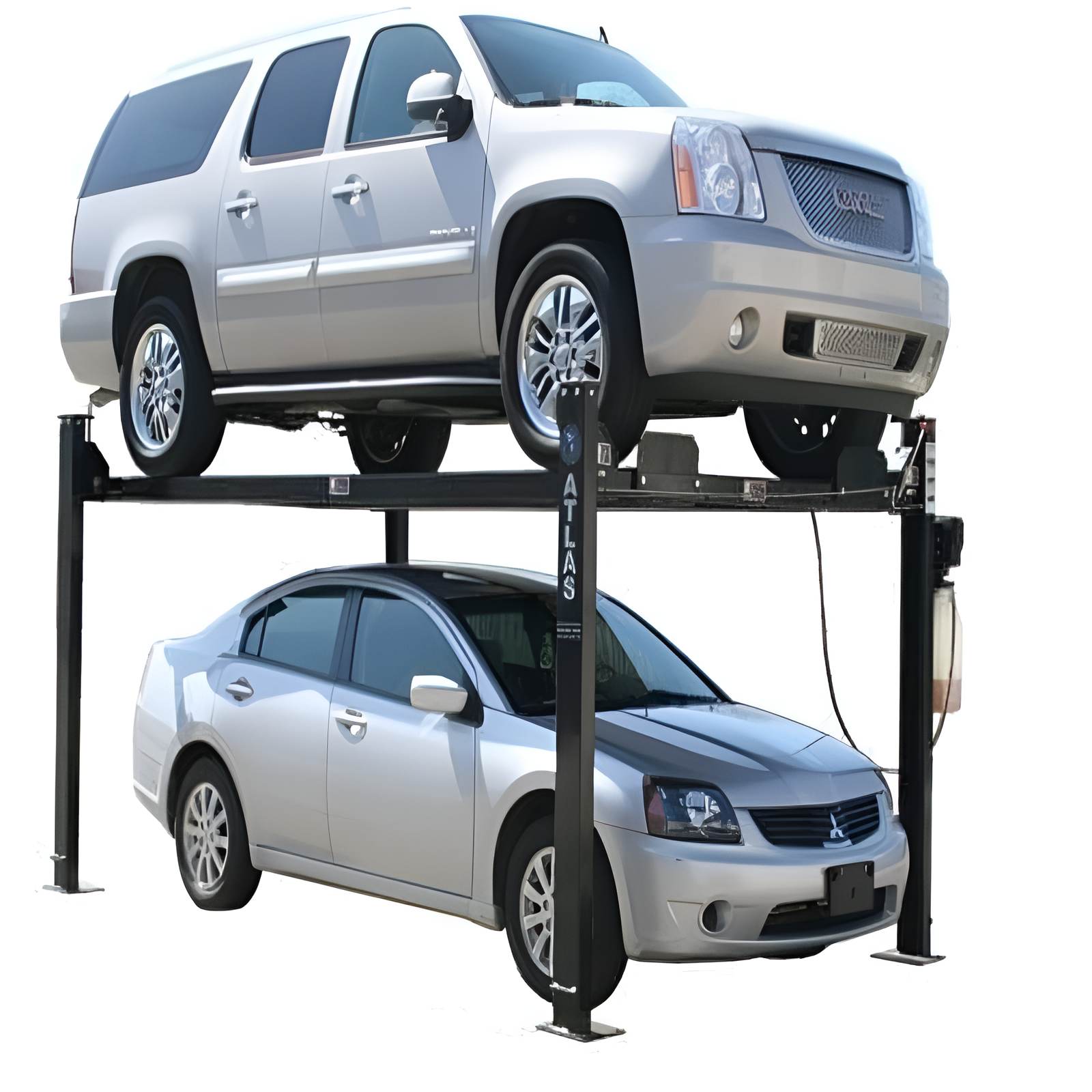 Atlas Garage Pro, 8,000 lb 4 Post Vehicle Storage Lift SKU ATEXH-PRO8000