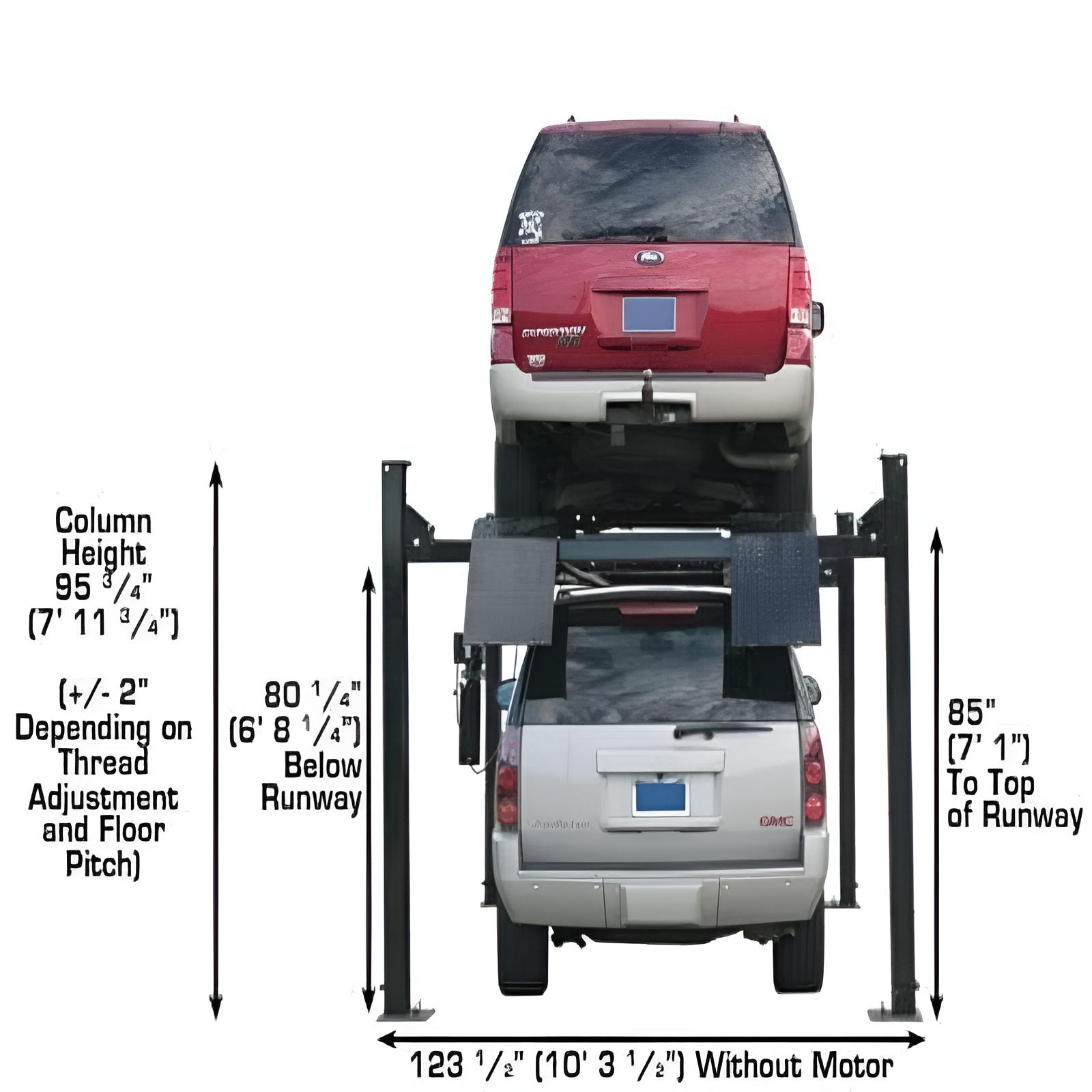 Atlas 9,000lb Extra Large Vehicle Storage Lift SKU ATEXH-PRO9000