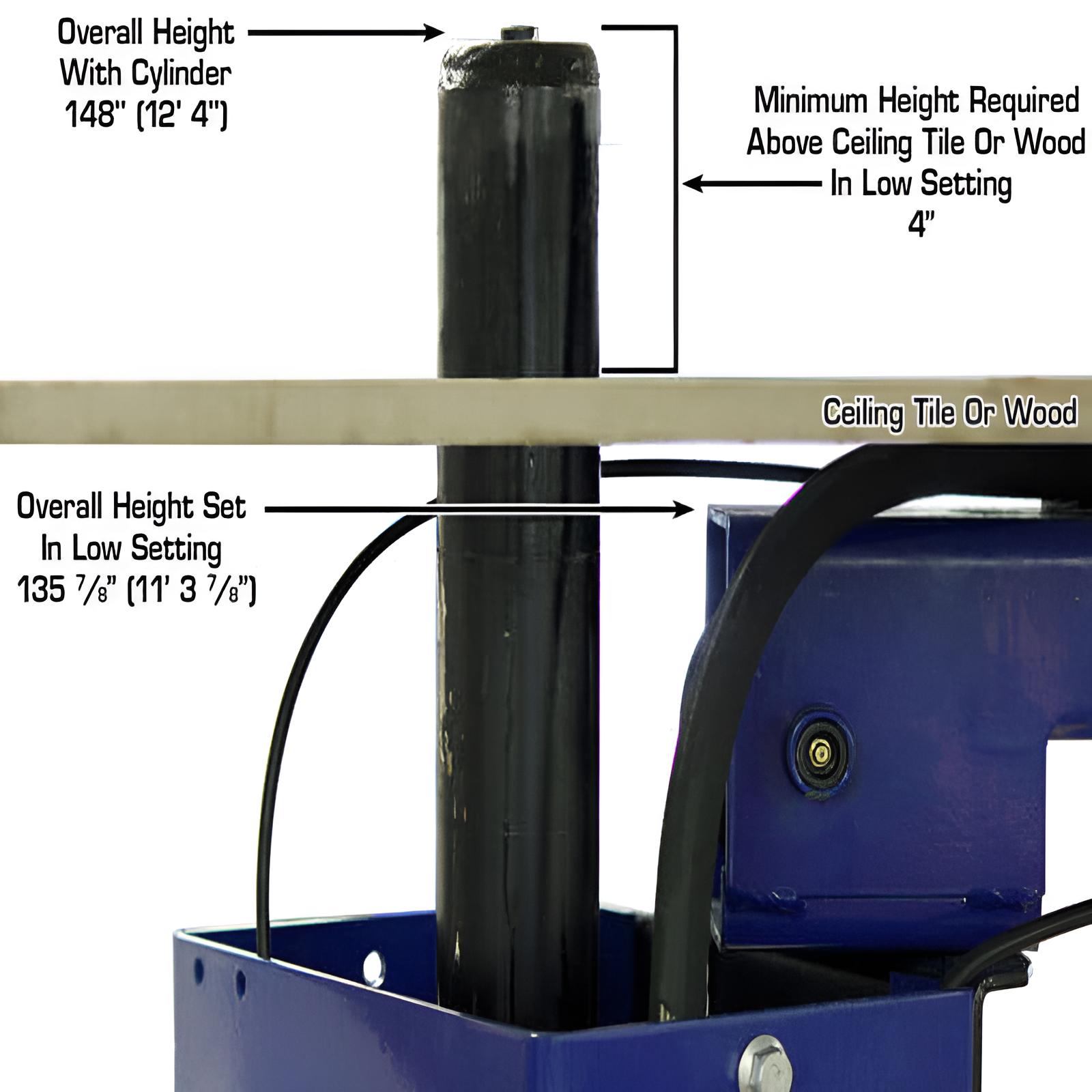 Atlas 10,000 lb 2 Post Lift, ALI Certified SKU ATEAP-PVL10-EXT