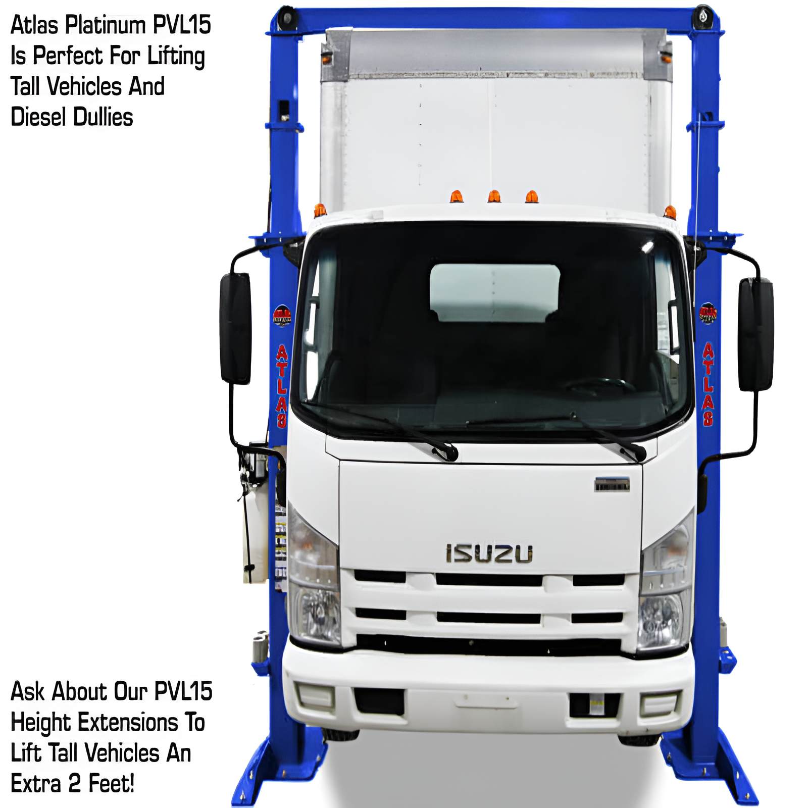 Atlas 15,000 lb 2 Post Lift, Commercial Grade, ALI Certified SKU ATEAP-PVL15