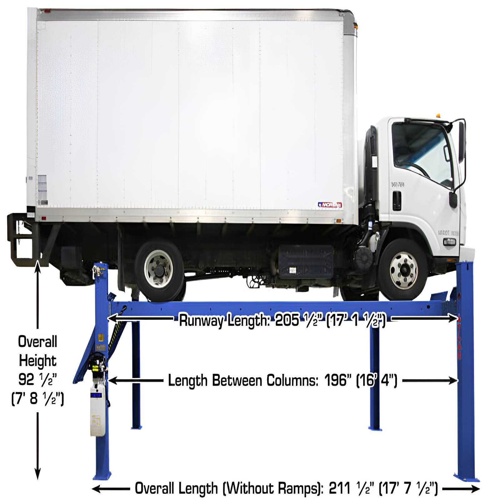 Atlas 14,000 lb 4 Post Lift, ALI Certified SKU ATEAP-PVL14