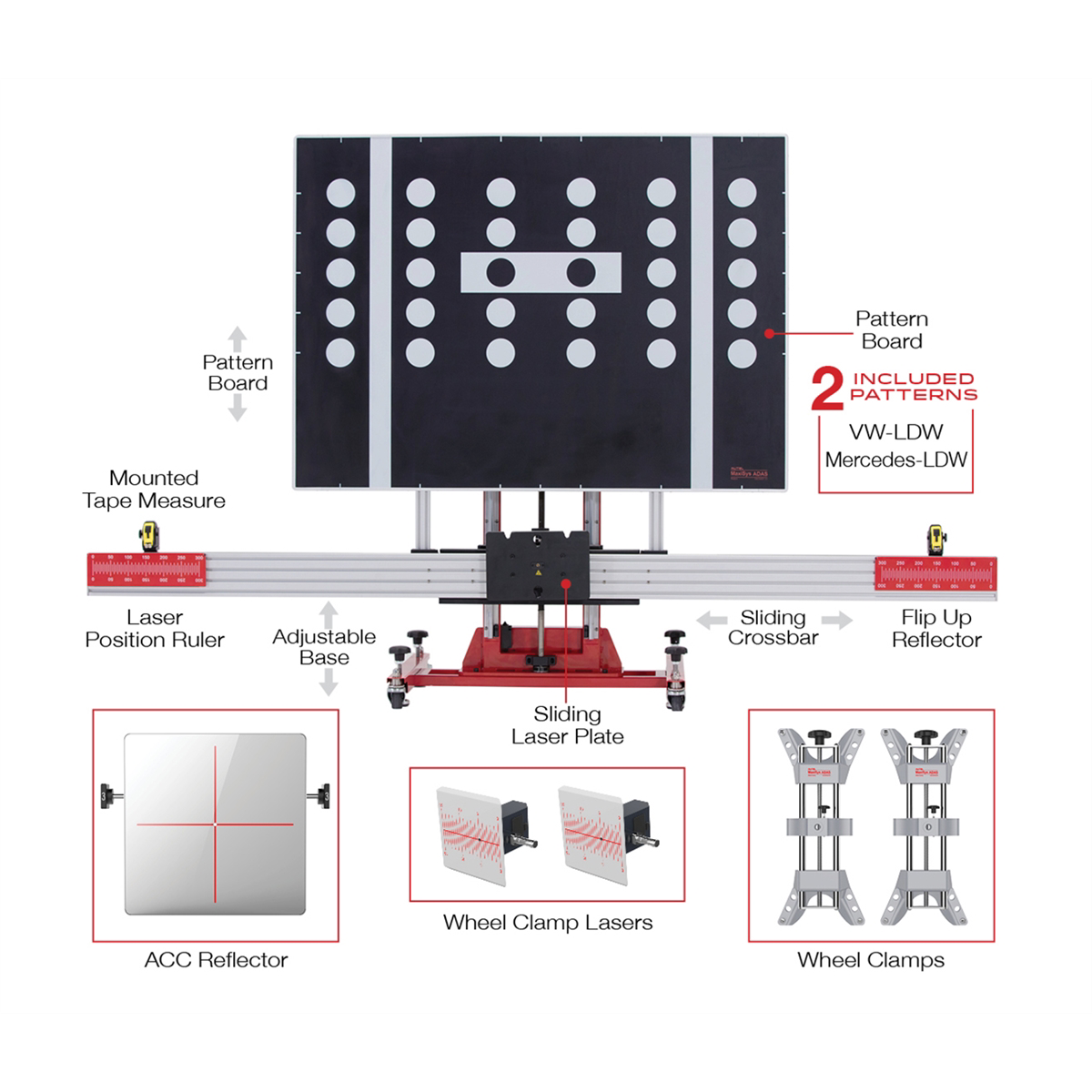 Autel ADAS Calibration Frame Standard Package SKU AULADASFRAMESP