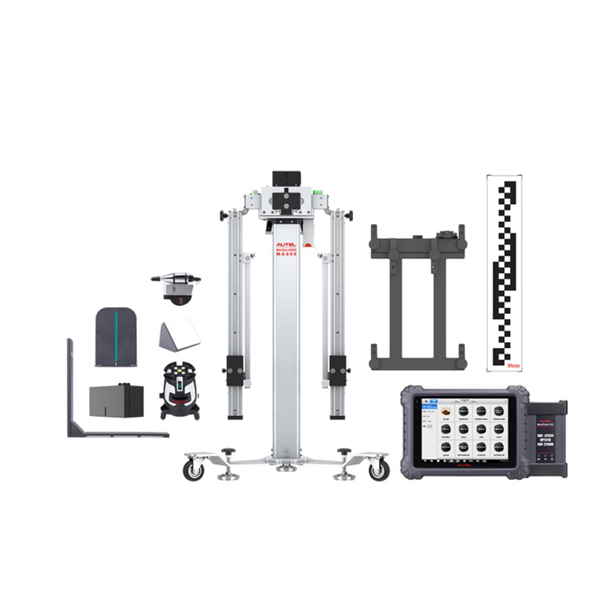 Autel CV ADAS Core Glass Package, MA600 Mobile ADAS Calibration System w/ MS909CV Tablet For Commercial Vehicles SKU AULCVCOREGLS