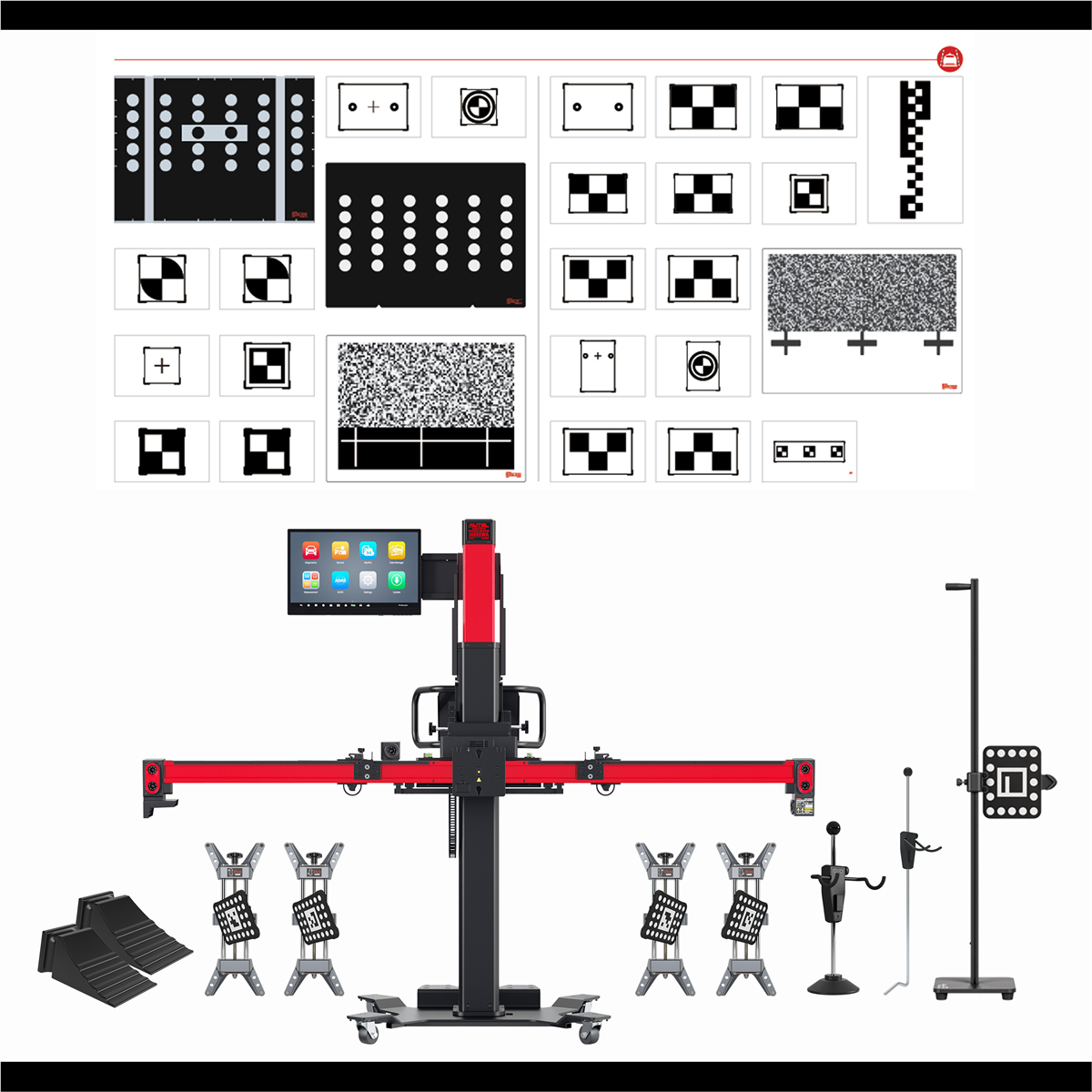 Autel MaxiSYS IA900LDW Four Wheel Alignment, LDW ADAS Calibration System SKU AULIA900LDW