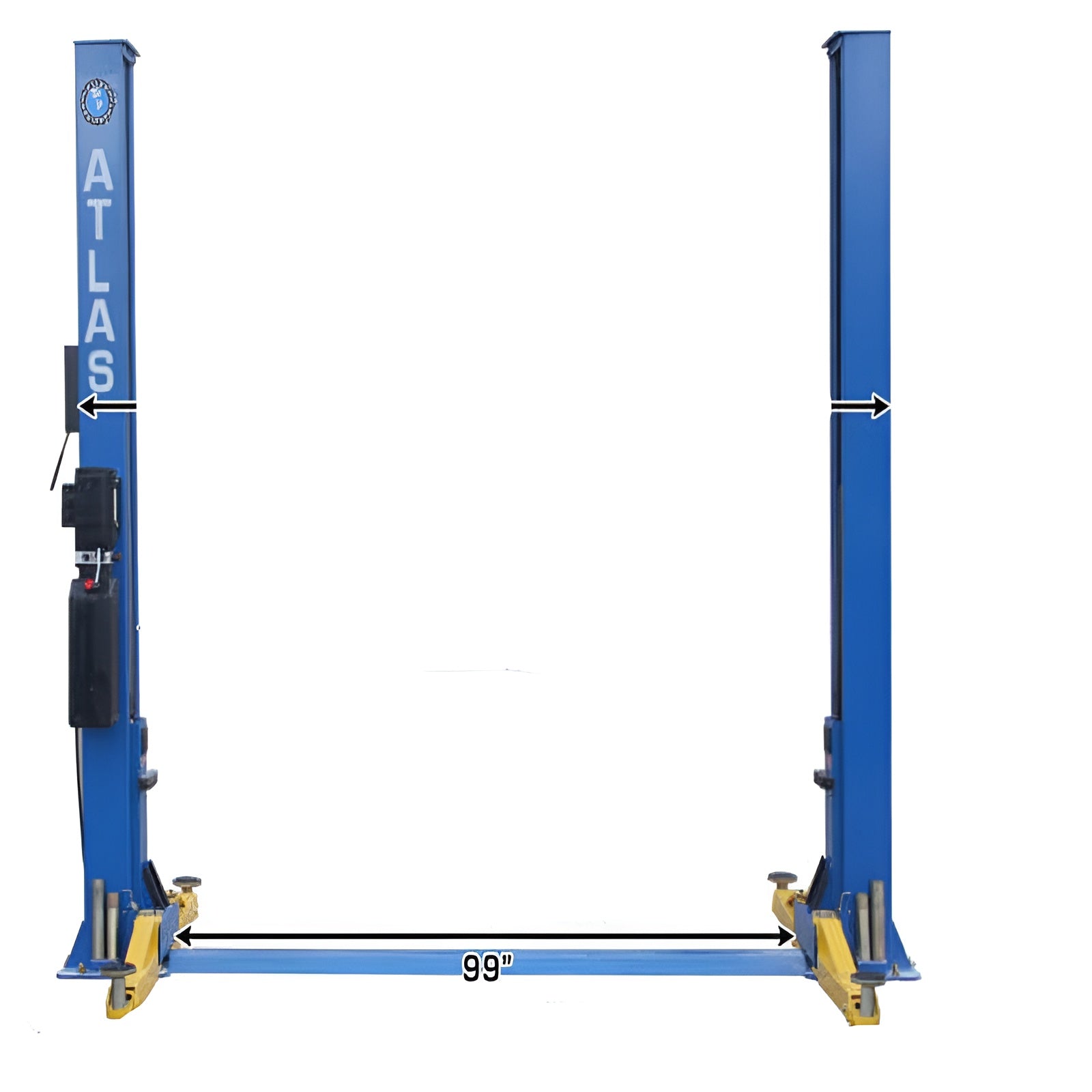 Atlas 8,000 lb 2 Post Lift, Low Ceiling SKU ATEATTD-BP8000