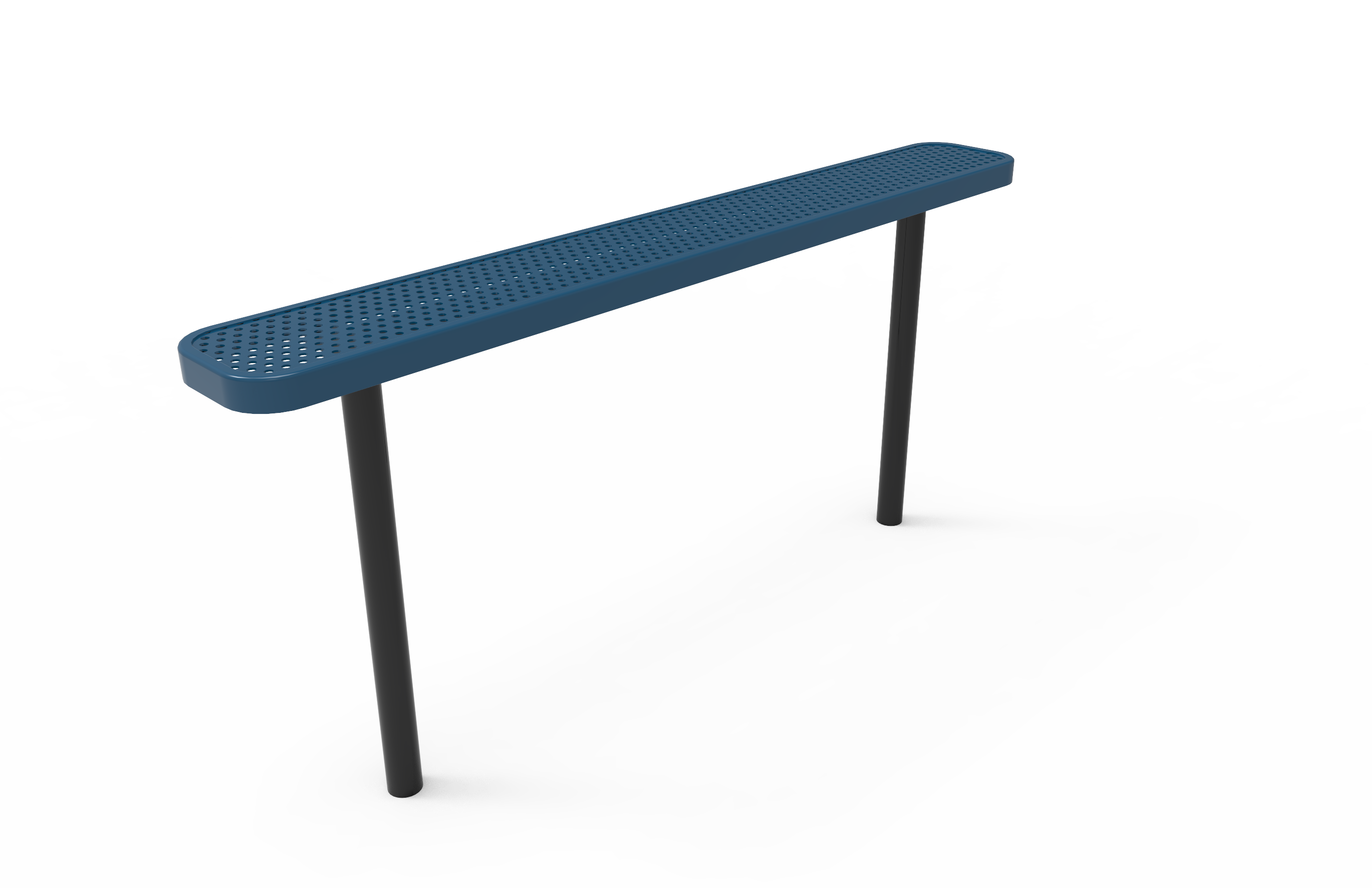 MyTCoat 4' - 8' Standard Bench, Punched Steel, Inground Mount SKU BRT04