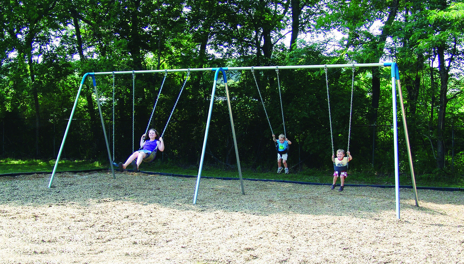 UltraPlay Swing Bipod Swing Bay, Double Bay 2 w/ Strap Seats, 2 Tot Seats SKU PBP-8-2SC