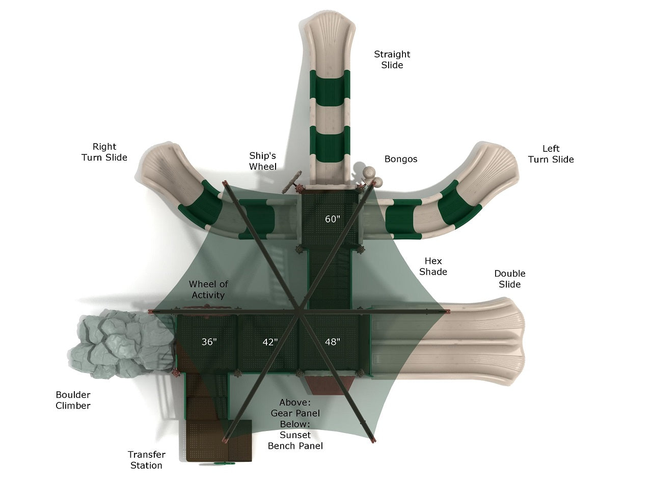 Playground Equipment Bluebird Bluff SKU PKP309