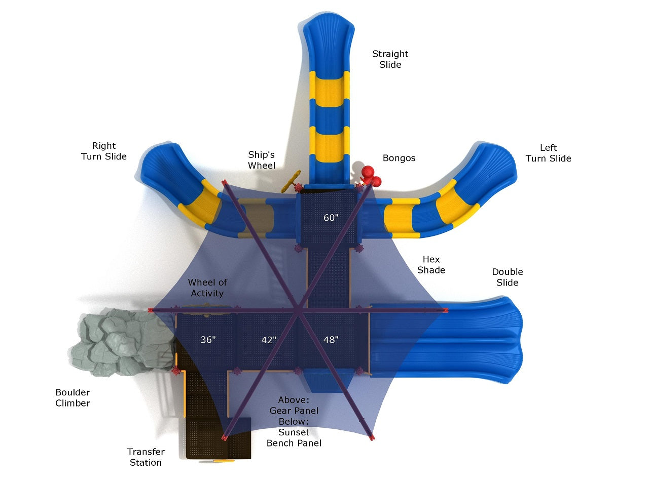 Playground Equipment Bluebird Bluff SKU PKP309