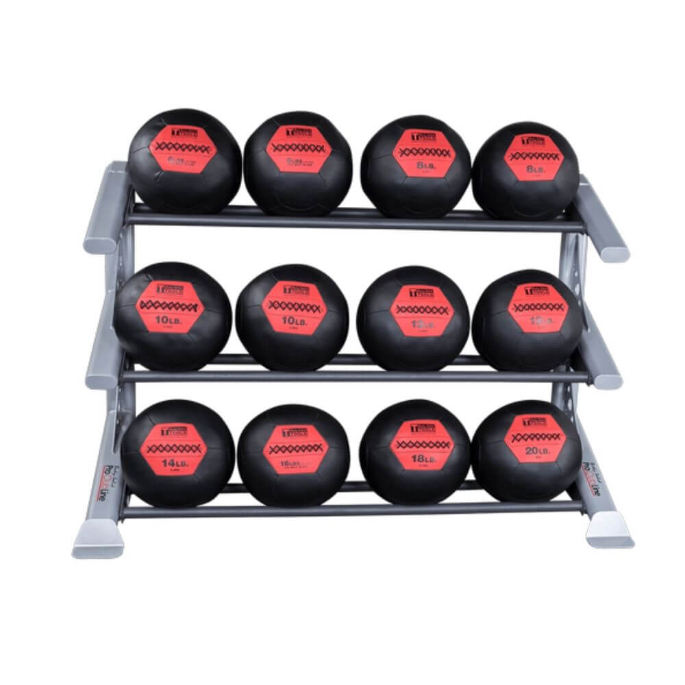 Body Solid ProClub 3 Tier Medicine Ball Rack SKU SDKR1000MB