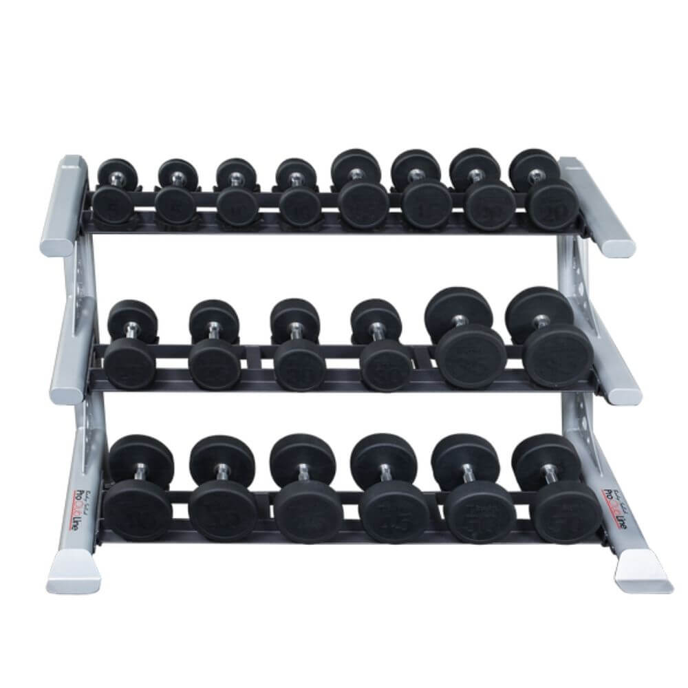 Body Solid ProClub 3 Tier Saddle Dumbbell Rack SKU SDKR1000SD