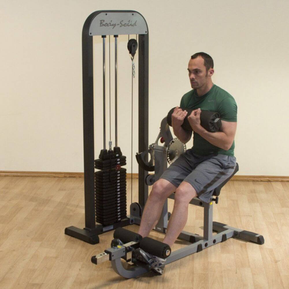 Body Solid Pro Select Ab And Back Machine SKU GCAB-STK