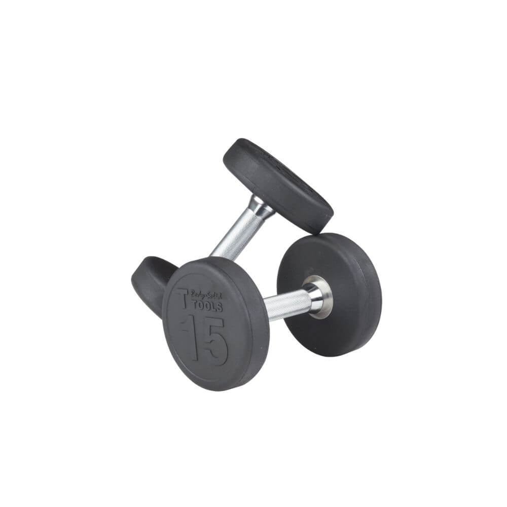 Body Solid Rubber Round Dumbbells SKU SDP(SIZE)