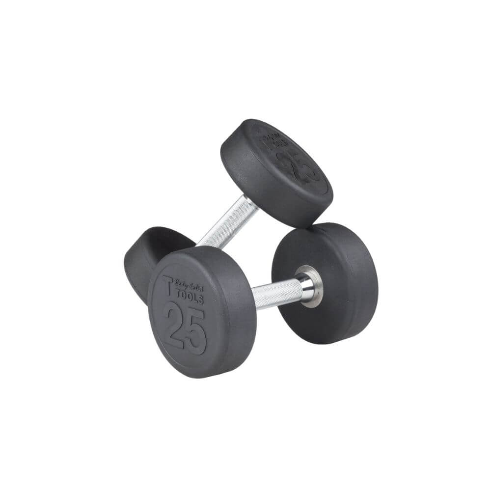 Body Solid Rubber Round Dumbbells SKU SDP(SIZE)