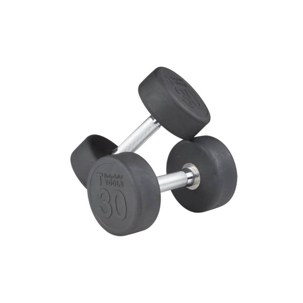 Body Solid Rubber Round Dumbbells SKU SDP(SIZE)