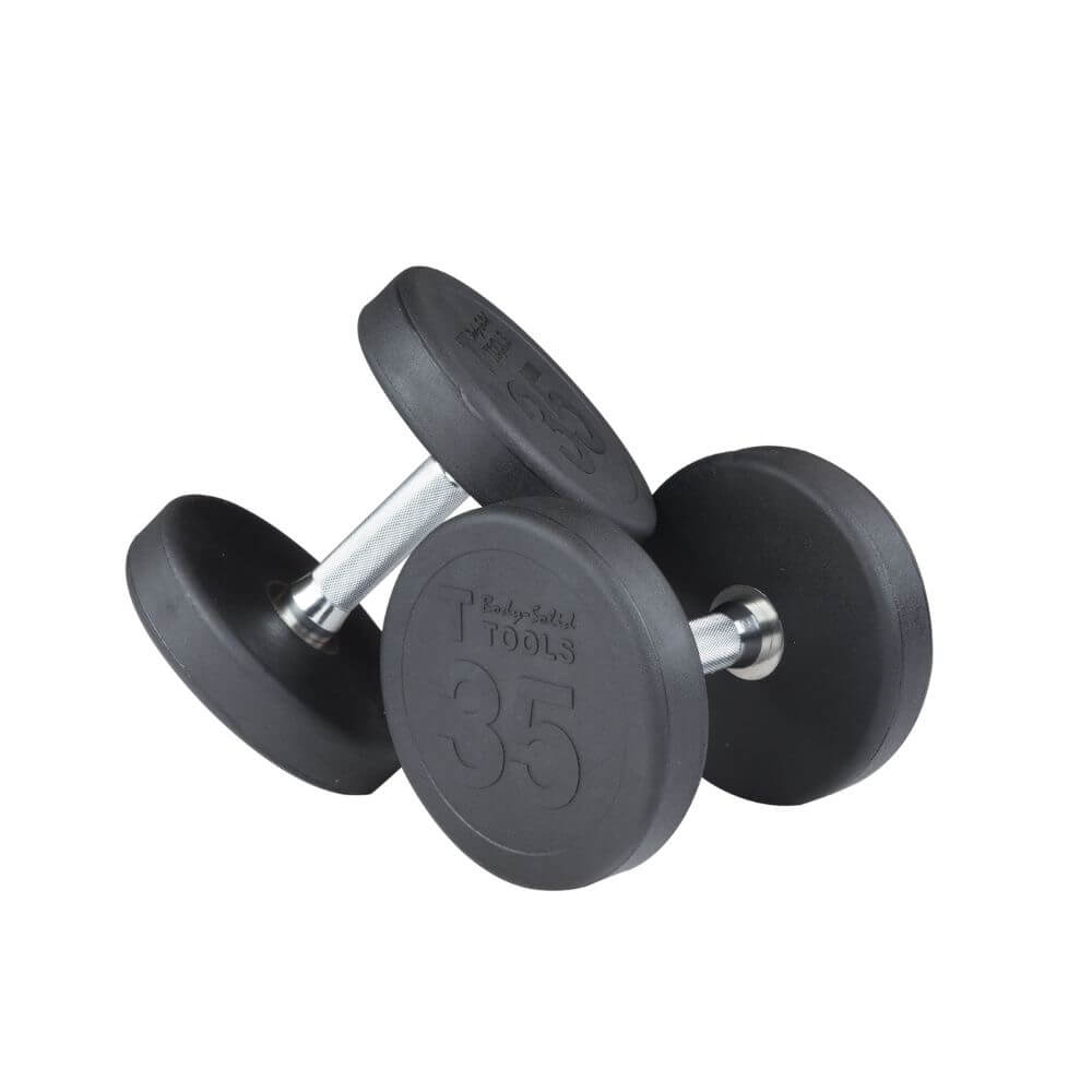 Body Solid Rubber Round Dumbbells SKU SDP(SIZE)