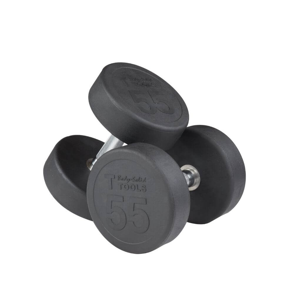 Body Solid Rubber Round Dumbbells SKU SDP(SIZE)