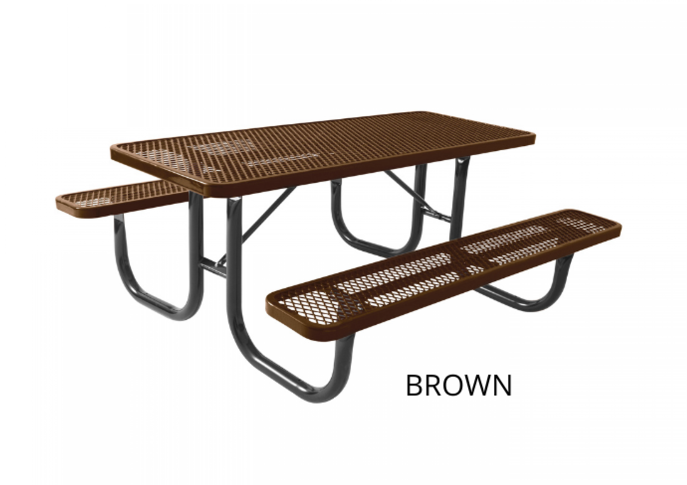 UltraPlay 8 Foot Heavy Duty Picnic Table Walk Through Design SKU 238-P