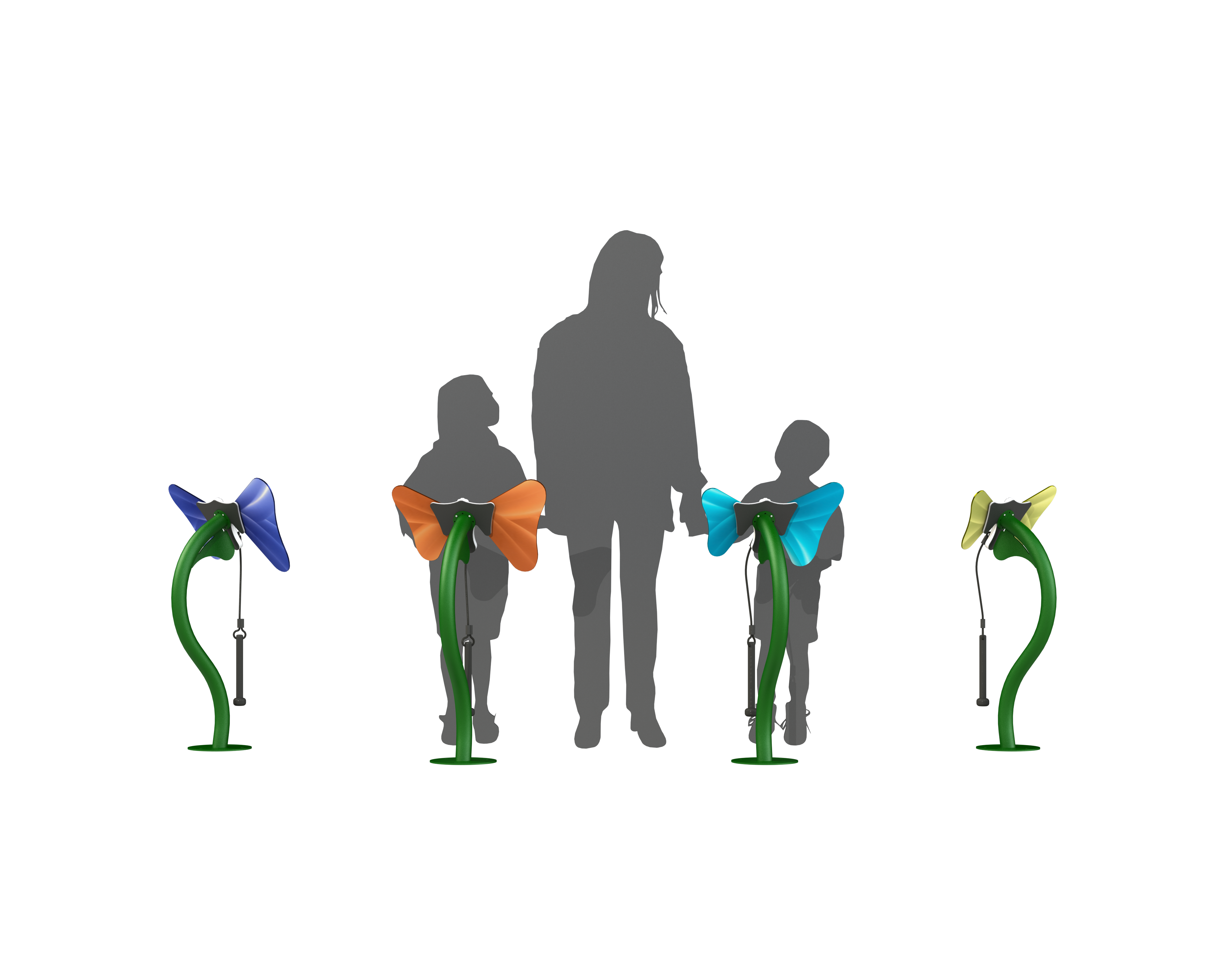 FreeNotes Toddler Butterflies Ensemble 4 Piece Set Musical Instrument SKU BFLY-S4-T