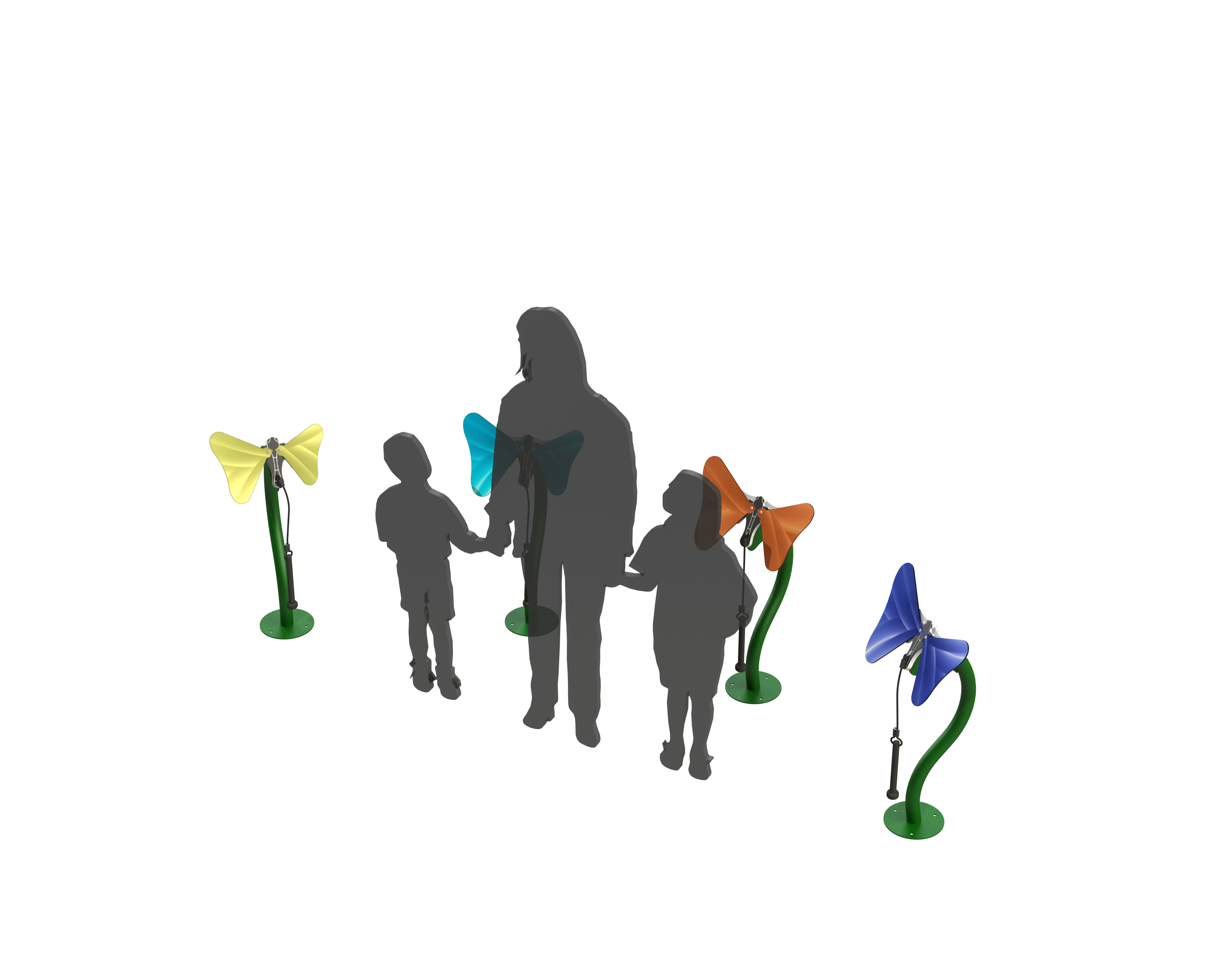 FreeNotes Toddler Butterflies Ensemble 4 Piece Set Musical Instrument SKU BFLY-S4-T