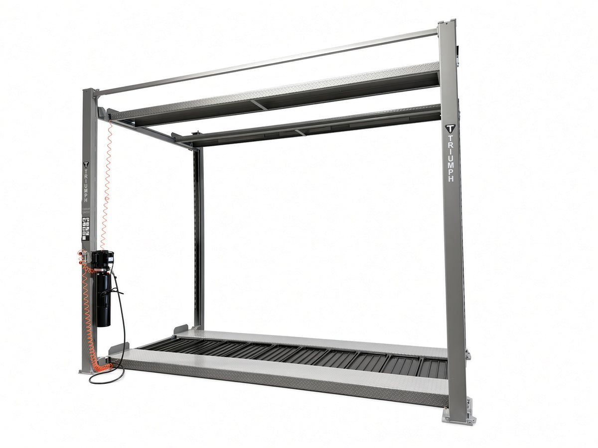 Triumph Triple Stacker 10,000 lb Four Post Storage Lift SKU NSS-5x2