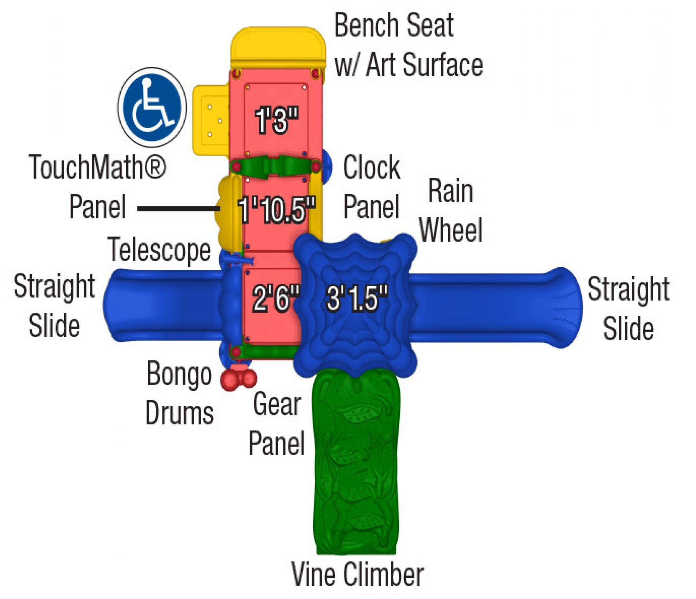 UltraPlay Discovery Mountain Playground SKU DC-4LG