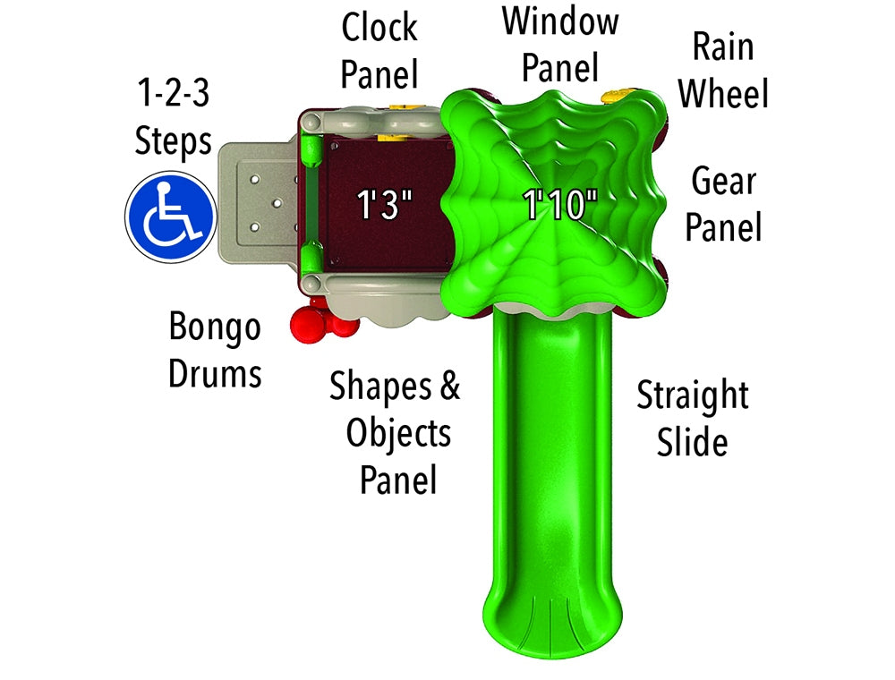 UltraPlay Discovery Center Seedling Playground w/ Roof SKU DC-SEEDR