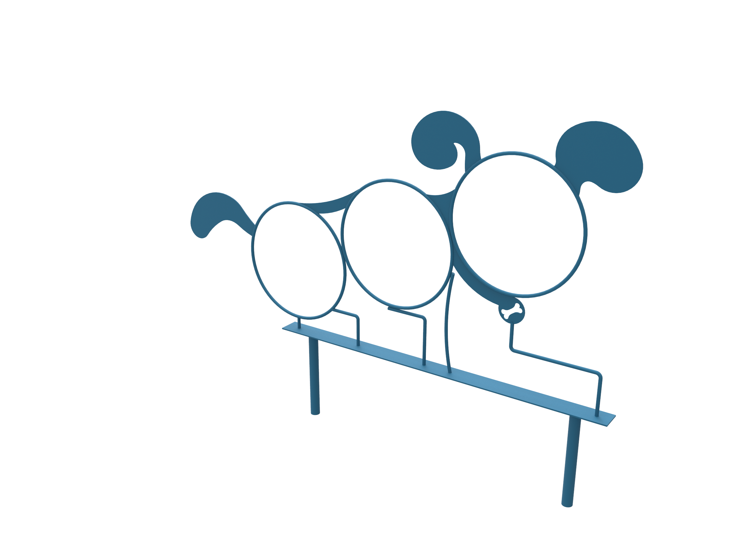 MyTCoat Dog Shaped 3 Hoop Jump SKU DOG05-S