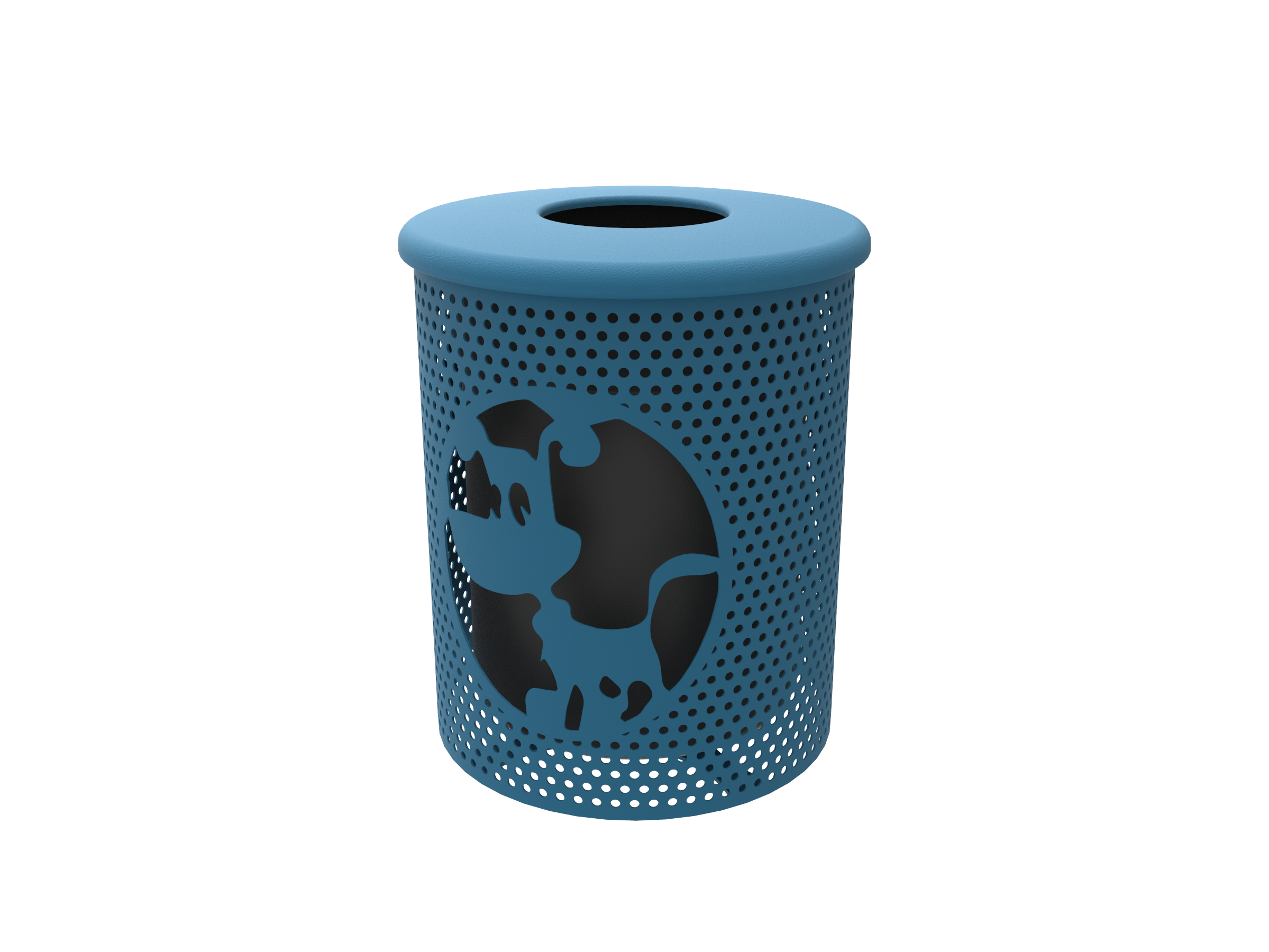 MyTCoat Dog Themed Trash Receptacle w/ Flat top SKU DOG12-D-00-000