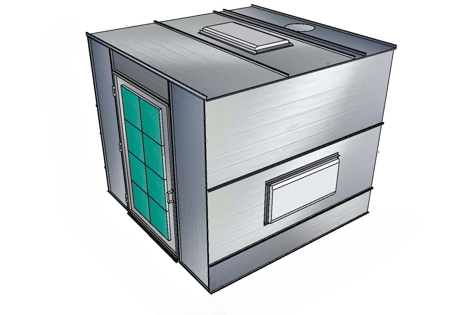 Merchant 1 Manufacturing Finishing Parts Booth SKU PBFB10913